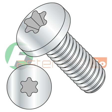 M4-0.70 X 25 Mm Torx Pan Machine Screw, Zinc Plated Steel, 5000 PK